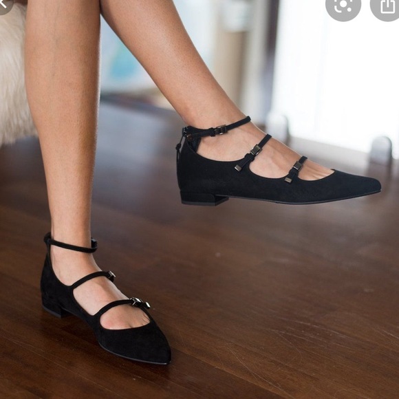 Stuart Weitzman | Shoes | Stuart Weitzman Three Strap Mary Jane Flat |  Poshmark